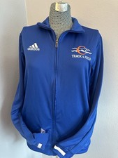 Vintage Adidas Zipper Track & Field Clayton Greyhound Team Medium Blue jacket