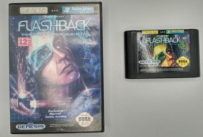 Flashback Sega Genesis Box and Cartridge