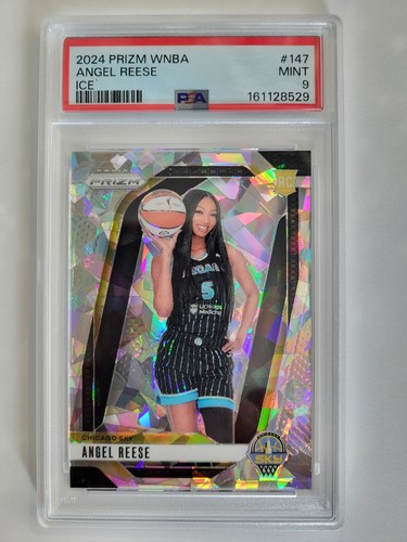 2024 PANINI PRIZM WNBA #147 ANGEL REESE ROOKIE ICE PRIZM REFRACTOR PSA 9 MINT