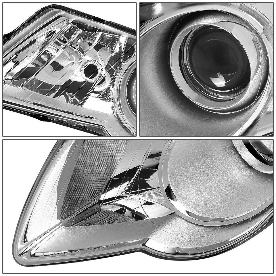 适用于 06-10 大众 VW PASSAT CHROME/CLEAR CORNER 项目前灯头灯 — 第 3/4 张图片