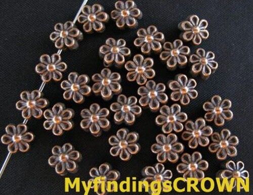 150 pcs Antiqued copper flower spacer beads FC252C - Picture 1 of 1