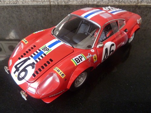 1:18 Hot Wheels Elite, HW, Ferrari Dino 246 GT, NART, LeMans 1972 - Bild 11 von 13