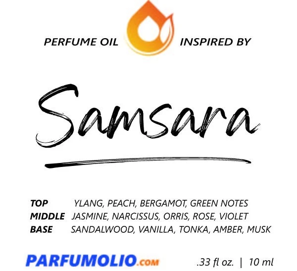 Aceite de impresión de perfume tipo SAMSARA - Aceites corporales de fragancia - 10 ml - Para mujer Foto 2 de 4