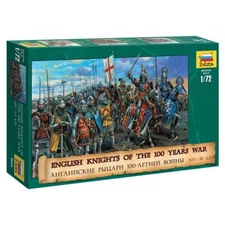 ZVEZDA FIGURE 1/72 - MEDIEVAL WARS 8044 - English Knights of the 100 Years War