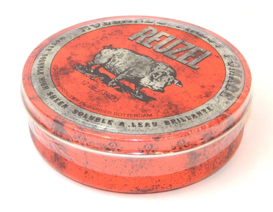 Pomada roja soluble en agua Reuzel, lata de 12 oz (340 g) *nueva* REU005 Foto 3 de 3