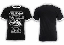Airwolf Ringer T-Shirt Helikopter Hubschrauber Kult TV Serie 80er Huckleberry