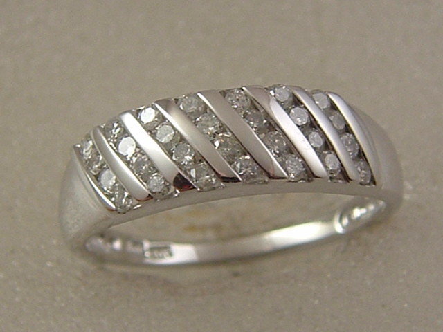 10 karat diamond wedding band anniversary ring 10K white gold .5 ct diamond ring | eBay