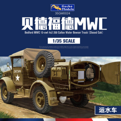 #ad Gecko Models 1 35 35GM0024 bedford MWC 15 CWT 4X2 200 GALLON WATER BOWSER TRUCK $39.65