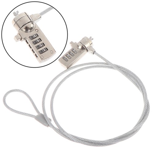 4 Digit Security Password Computer Lock Anti-theft Chain For Notebookx LaptoY.ti - Photo 11/12