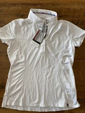 Tredstep Symphony Futura White Short Sleeve Competition Shirt Womens Size Large