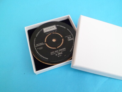 Vinyl Record DRINKS COASTERS Upcycled Original Vinyl Record Singles  List A