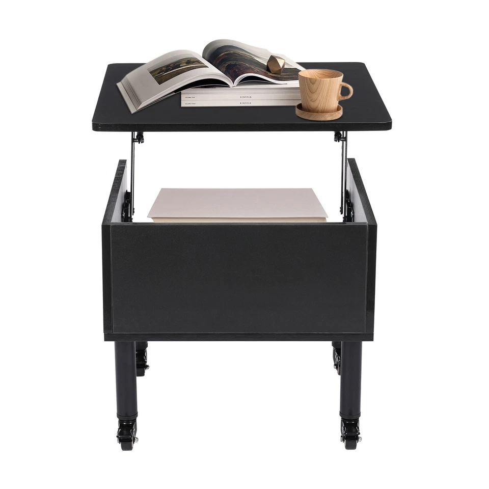 Mesa de Centro Elevable Altura Ajustable Mesa de Centro Moderna 55*55cm Foto 4 de 4