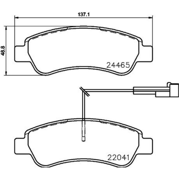 Brembo Bremsbelagsatz Scheibenbremse Hinten FüR Fiat Ducato Kasten 130-image