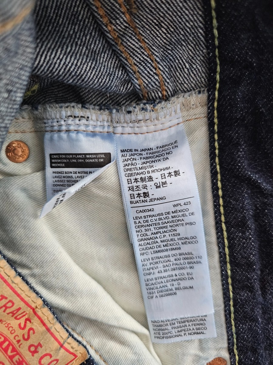 New LVC Levi's Vintage Clothing 1960 501Z XX Made in Japan Big E