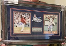 David Ortiz and Curt Schilling matted and framed sign photos authentic 