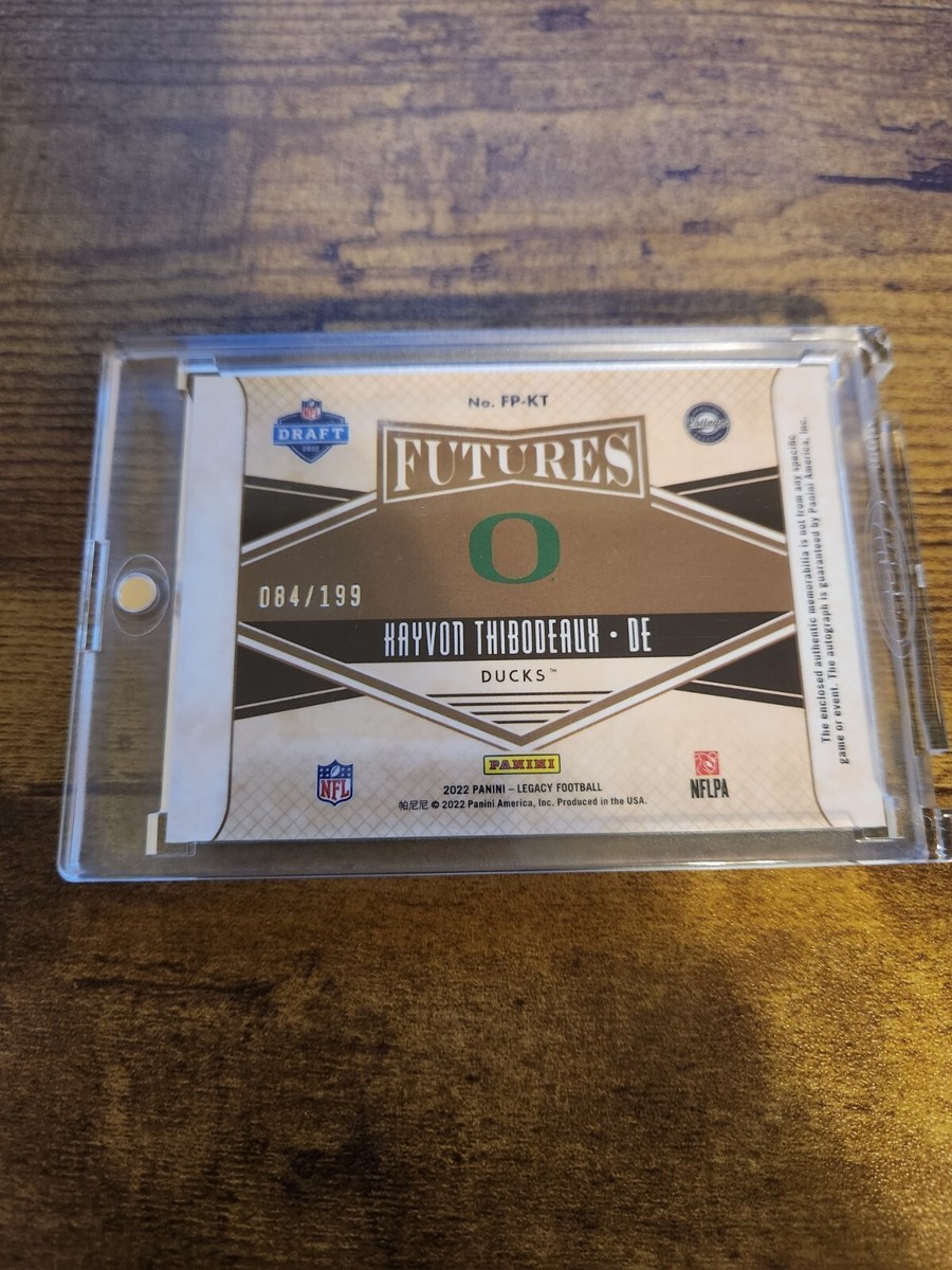 Kayvon Thibodeaux Auto Rookie 2022 Panini Legacy RPA #084