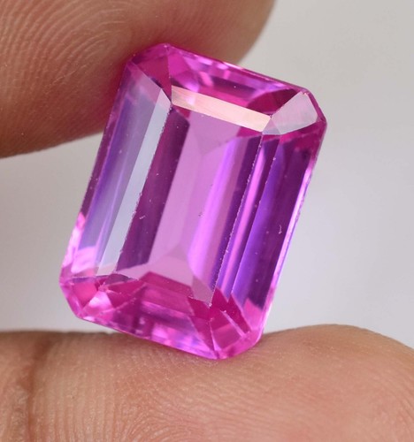 Natural Mogok Pink Ruby 13.30 Ct Emerald Certified Flawless Loose Gemstone - Picture 4 of 6