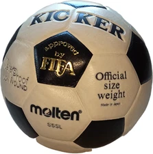 1986 Molten football match ball original vintage KICKER