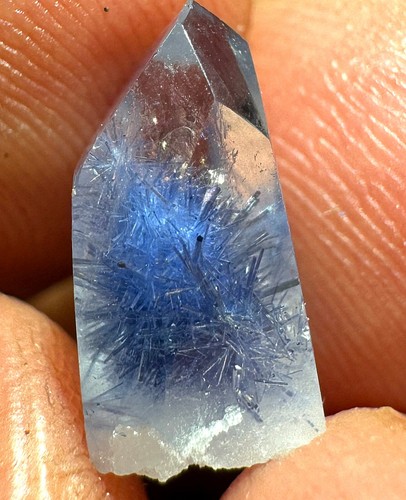 4ct Very Rare NATURAL Beautiful Blue Dumortierite Crystal Polishing Specimen - Picture 10 of 11