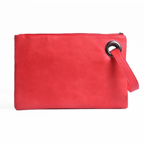 Solid Handbag Women's Clutch Bag Women Envelope Bag Zipper Evening Bag Handbag - Picture 5 of 14