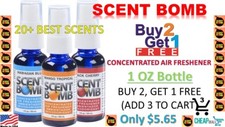 Buy 2 Get 1 Free Scent Bomb 100 Concentrated Air Freshener 1oz Can Gel Disk