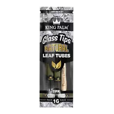 King Palm | Mini Size | Natural Cones with Glass Tips | 1 Pack