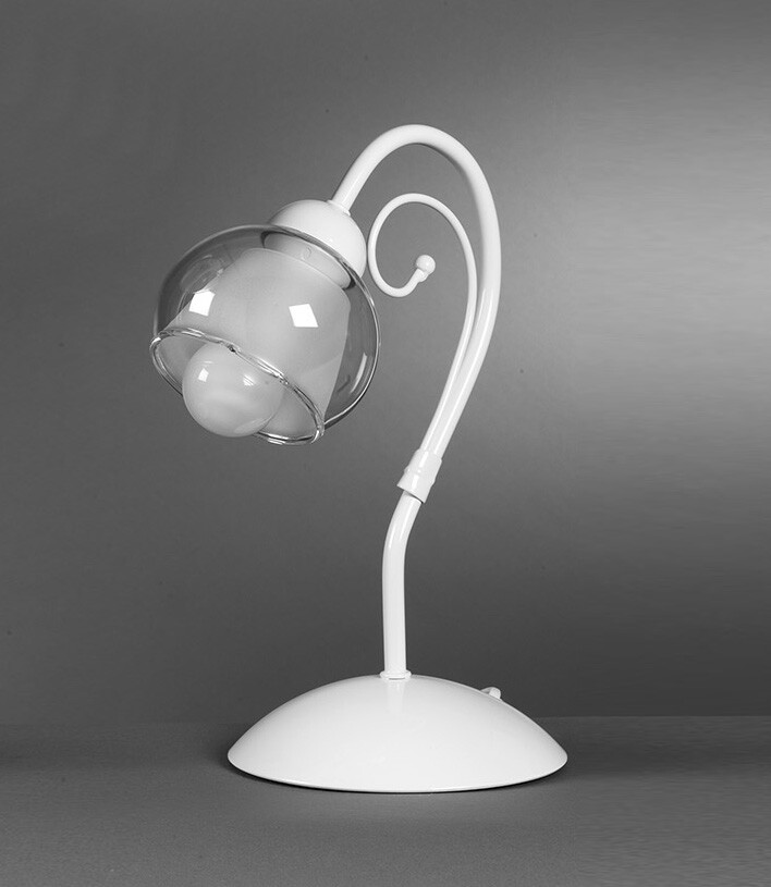 Lumetto Moderno 1 Luce STF 0011 Bianco - Offerta Lampada Comodino