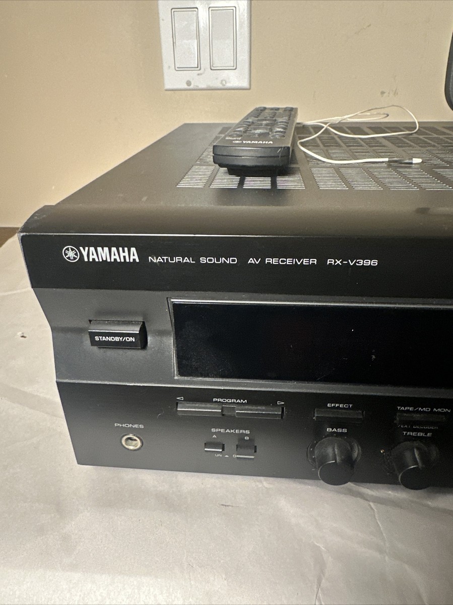 Yamaha RX-V396 Natural Sound 180W AV Receiver Bundle Remote