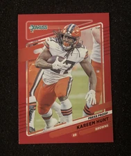 2021 Panini Donruss Kreem Hunt Press Proof #197 Cleveland Browns Brand New
