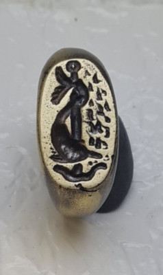 Festina Lente  Ancient Vintage Antique ROMAN  Ring  spqr  Repro  handmade