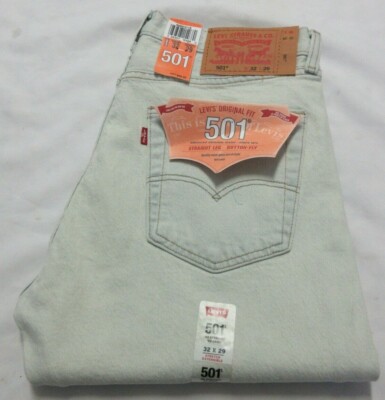 Levi's Strauss & Co. 501 Original Fit Straight Leg Button-Fly Men's Jeans 32/29