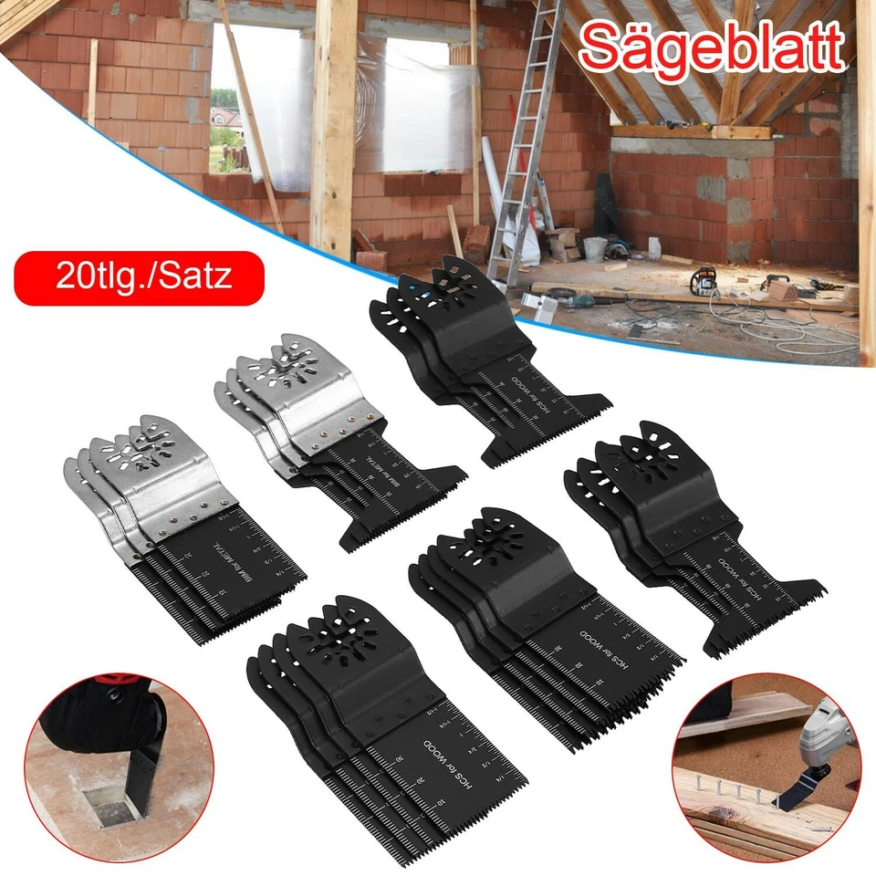 20Stk Multitool Sägeblatt Zubehör Für Fein Multimaster Multifunktionswerkzeug - Bild 4 von 4