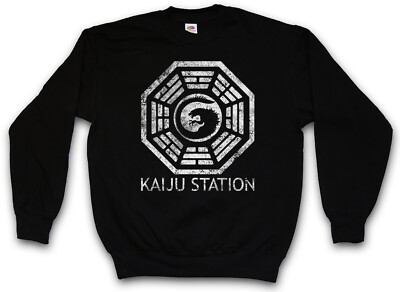 VINTAGE KAIJU STATION SWEATSHIRT PULLOVER Pacific Mech Monster Rim