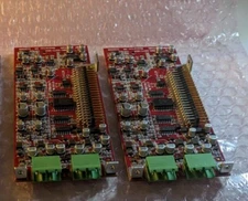 LOT  2 Biamp IP-2 AudiaFLEX Dual-Channel Mic/Line Green Input Card 380-0571-90A