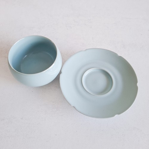 Taza de té Tianqing Ru-shanming Ru horno banquete diplomático regalo porcelana Guangzhou - Imagen 12 de 12