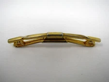 Vintage Collectible Tie Collar Bar: Great TWIST Design Gold Tone