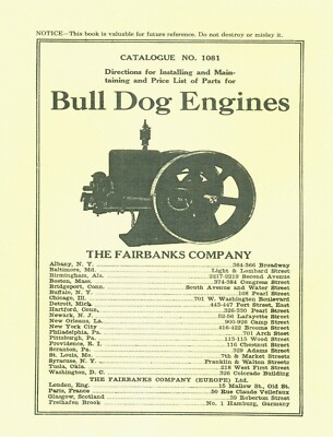 Bull Dog Engine Manual (please read description)