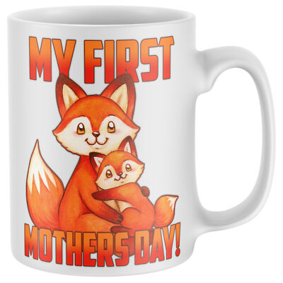 Meine erste Muttertag Fuchs Tasse lustig süß Geschenk für ihre Mutter von Sohn Tochter Mama