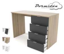 Mesa despacho 4 cajones, ME4C, mesa estudio oficina, varios colores