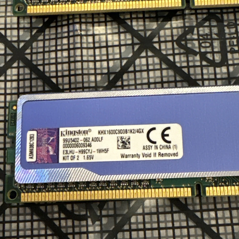 4GB (2x2GB) DDR3-1600 HyperX Blu. gaming memory KHX1600C9D3B1k2/4GX - Image 4 of 4