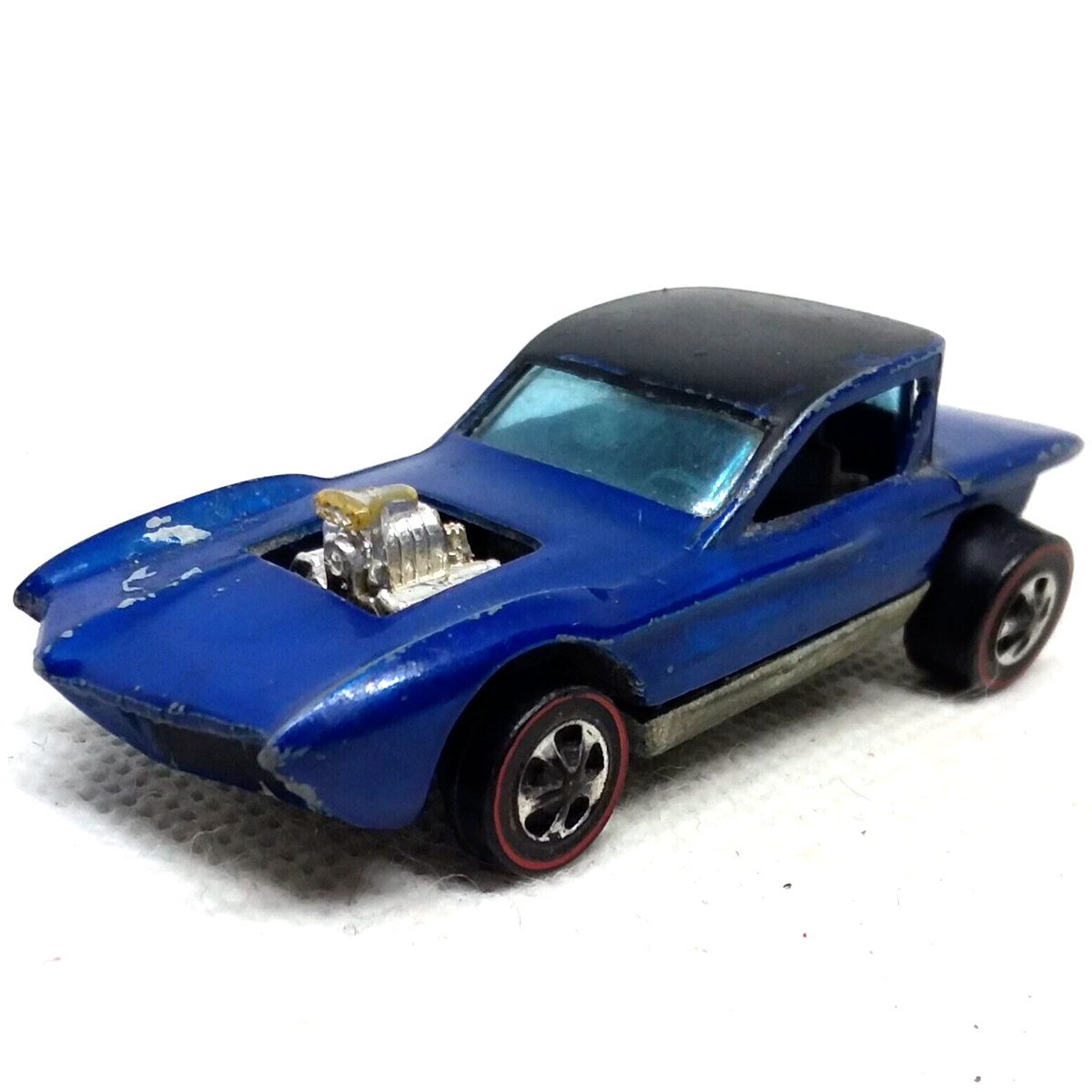 Hot Wheels ホットヒープ　レッドライン ブルー　香港製　1967 Hot Wheels Redline Python 1967 Blue Gray Interior Made In Hong