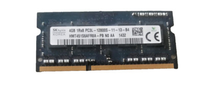 SK Hynix 4GB HMT451S6AFR8A-PB DDR3 1Rx8 PC3L-12800S Laptop Memory