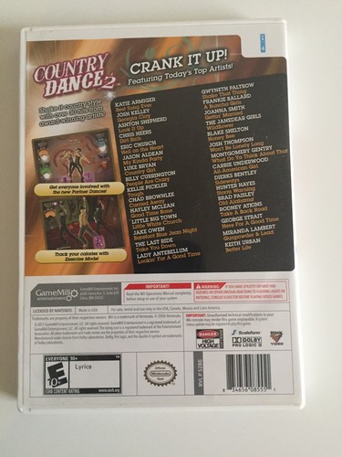 Country Dance 2 for Nintendo Wii Tested Plays Great Complete W/ Manual - Picture 3 of 3