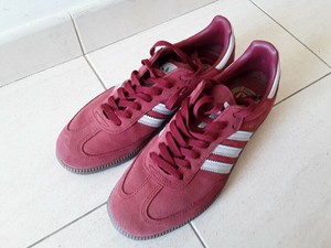 adidas samba red stripe