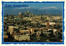 Aerial View Los Angeles California- University of Southern California- Postcard