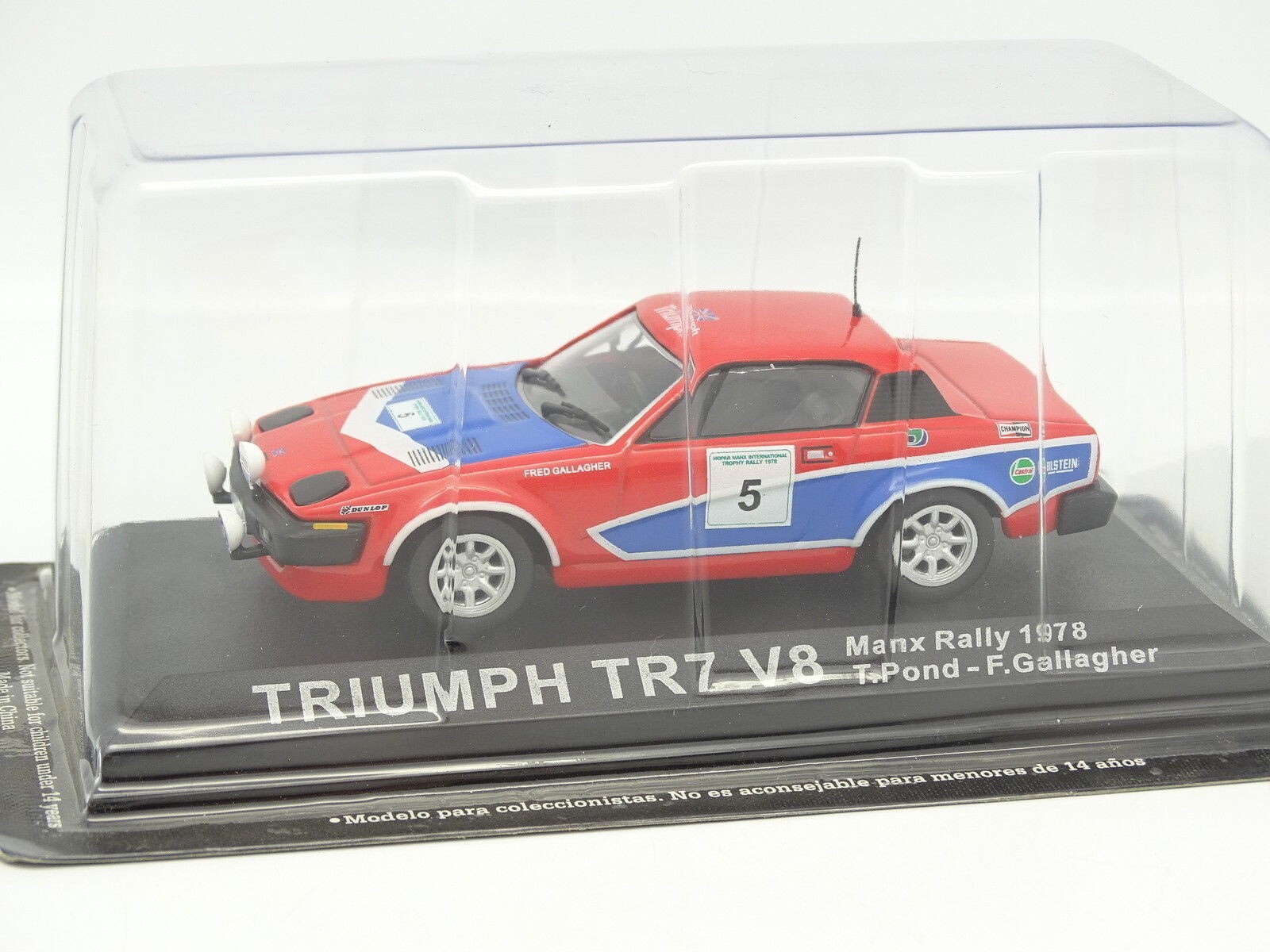 Triumph TR7 V8 Manx Rally 1978 voiture miniature de course historique 1/18 en alliage
