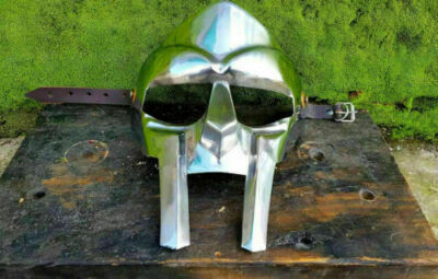 Gesichtsmaske Helm Handgeschmiedet Sca Mf Doom Super Larp Helmet Roman Armor