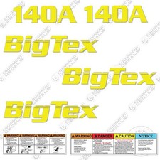 Fits Big Tex 140A Trailer Decal Kit - 7 YEAR OUTDOOR 3M VINYL!