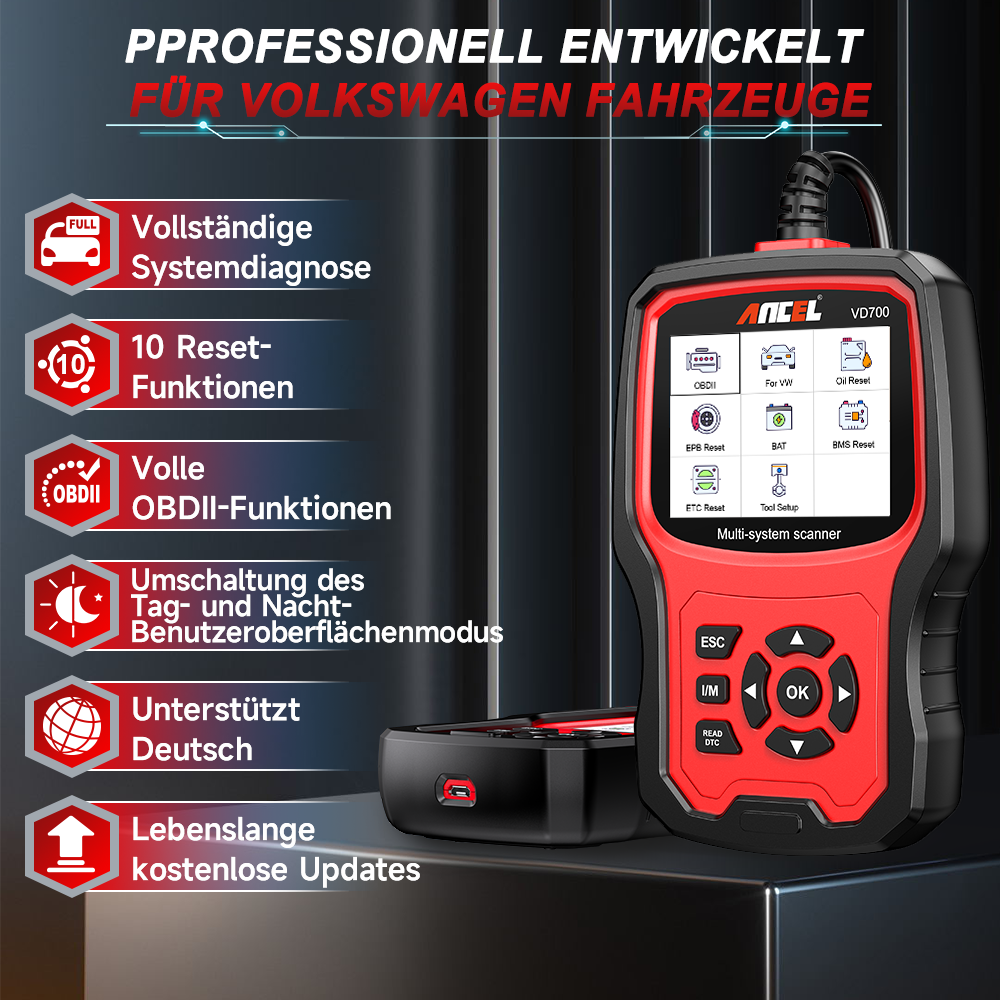 NEWEST OBD2 SCANNER ABS SRS TCM Engine Code Reader - Foto 4