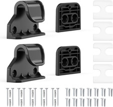 Retractable Baby Gate Replacement Parts - Wall Mounting Accessories Set, Black